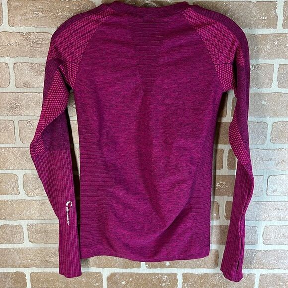 Climawear Top Seamless Long Sleeve Pink Purple Small Base Layer - Picture 8 of 9